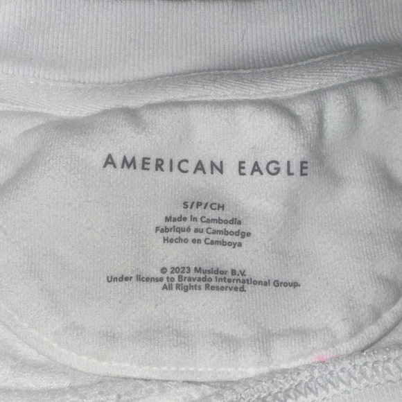 American Eagle Outfitters White‎ Graphic Sweater - Picture 2 of 3
